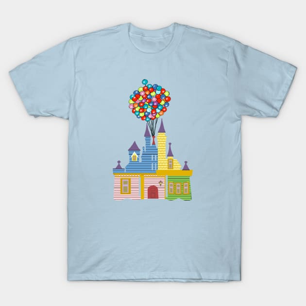 Up Castle T-Shirt by magicmirror